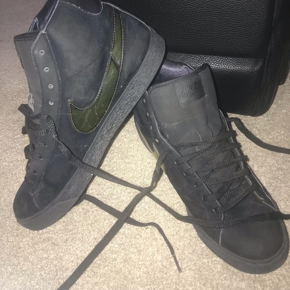 Suede unique high top Nikes